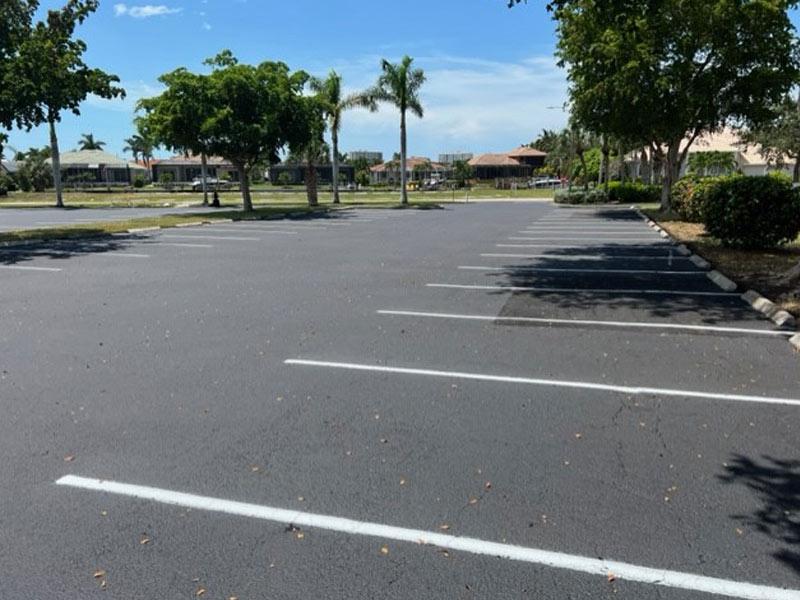 Parking lot markings by Onyx Asphalt USA