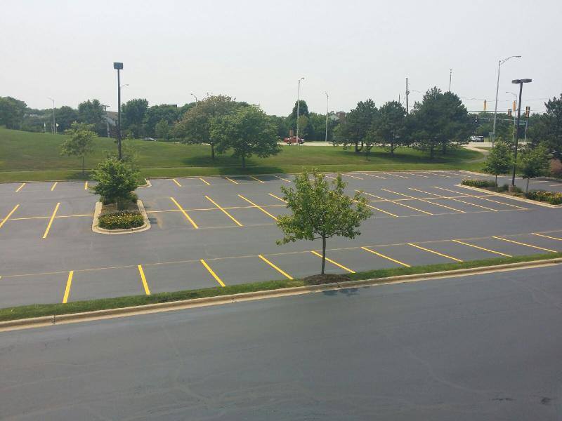 parking lot striping by Onyx Asphalt USA Inc.