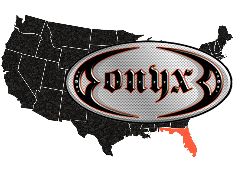 Map of Florida concrete and asphalt services by Onyx Asphalt USA